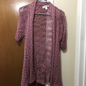 Crochet type cover up, shortsleeve